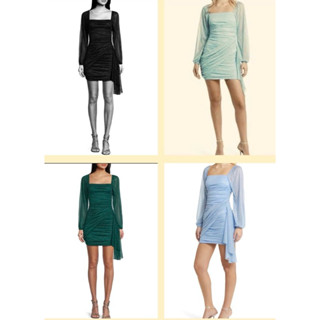 (D3723) Đầm ôm body vải voan lưới kim tuyến (Size XS-XL) - Thanh lý vnxk