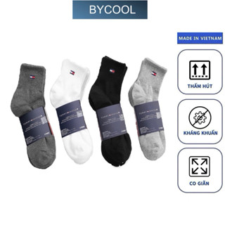  Combo 10 Tất Vớ Nam Nữ Cổ Cao TM Cotton Êm Ái Dày Dặn Thoáng Khí Chống Hôi Chân Kháng Khuẩn 