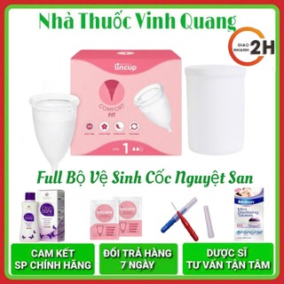 Cốc nguyệt san Lincup Nhập Khẩu Mỹ Tặng Bộ Quà Tặng