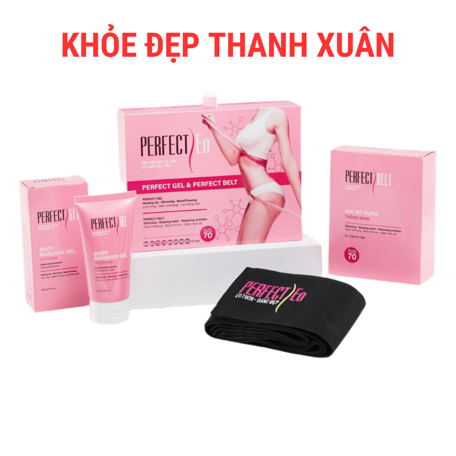 Perfect Eo Gel & Perfect Eo Belt – 3 đai nịt bụng và kem – 200gr/tuýp
