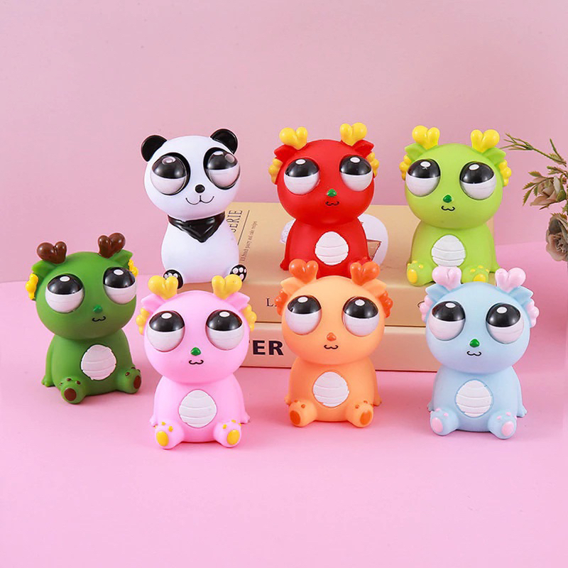 Đồ chơi bóp lòi mắt Xả Stress, Xả Giận, Lắc Bóp Tay Hài Hước, Đàn Hồi tốt