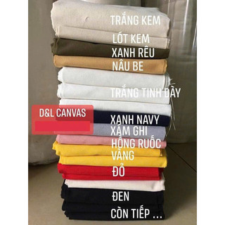 Vải Bố Canvas Màu Đỏ - Khổ 1m6 ( May Túi Xách )
