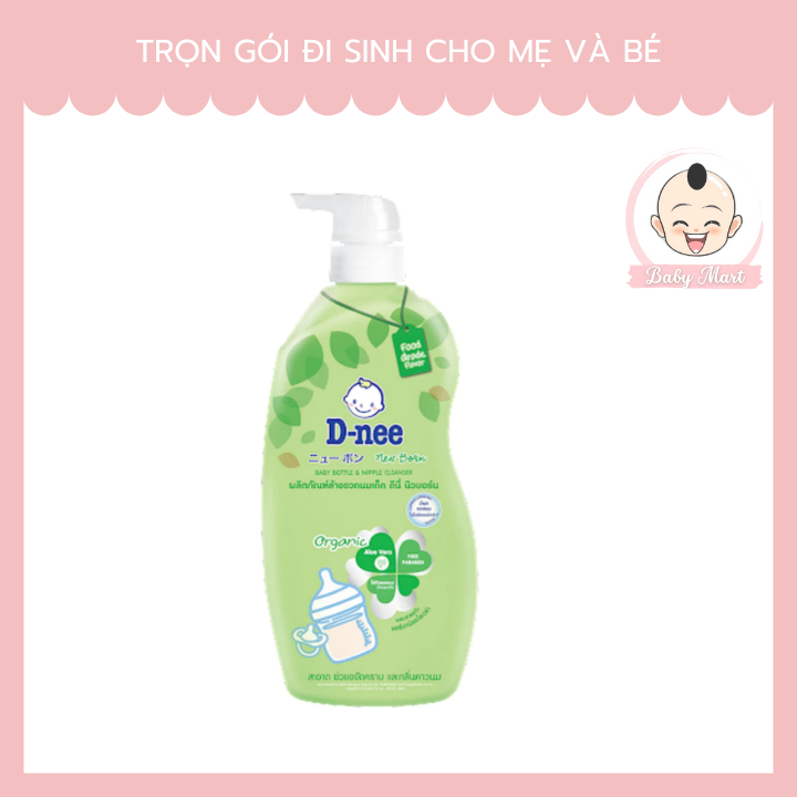 Nước Rửa Bình Sữa Dnee Organic Chai 620ml