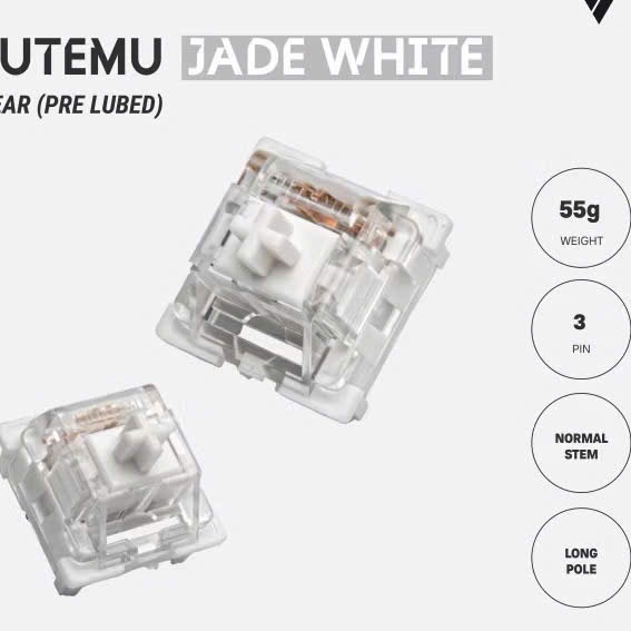 Switch Outemu Jade White linear mới 100% (bóc phím)