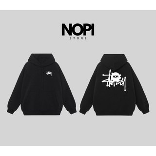 ÁO HOODIE STU.SSY BASIC FORM RỘNG NAM NỮ UNISEX CHẤT VẢI NỈ BÔNG CAO CẤP DÀY DẶN - NOPI STORE