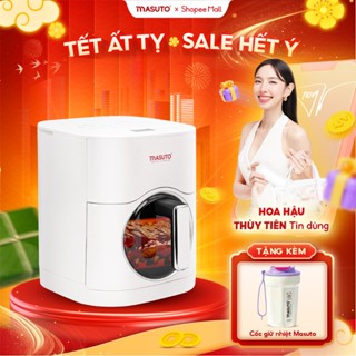Nồi chiên không dầu Masuto MSQueen 6L màn hình cảm ứng đốt 2 tầng đối lưu không cần trở lật