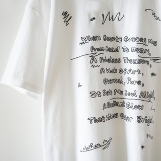 Áo thun WhenIm thêu WHEN BEAUTY GRACES ME - hàng thiết kế - vải cotton thoáng mát
