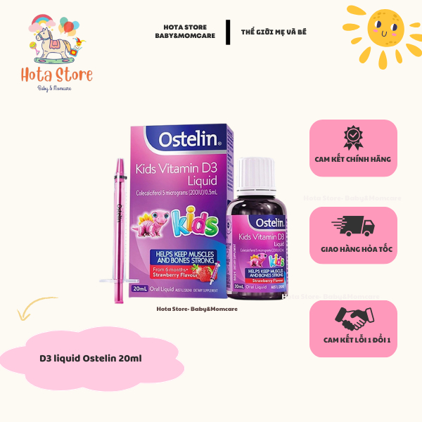 Vitamin D3 Ostelin cho bé từ 0 tháng tuổi