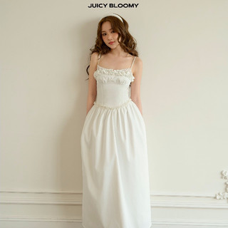 JUICY Đầm JUICY Bailey Maxi Nữ Tính Và Dịu Dàng Với Chất Khaki Ướt Điểm Xuyến Thêm Viền Hoa Xinh Xắn