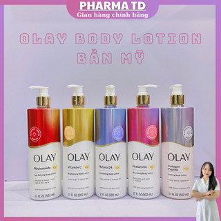   Bản Mỹ  Kem dưỡng thể Olay body lotion dưỡng trắng cấp nước chống lão hoá | 177-502ml | 5 loại | 