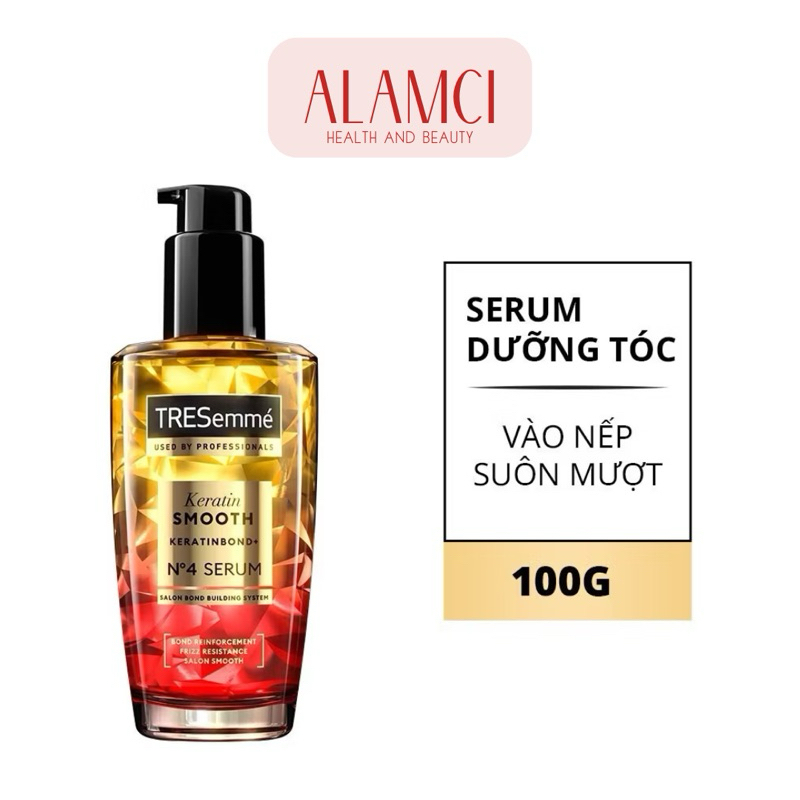 Serum Dưỡng Tóc Tresemmé Keratin Smooth KeratinBond+ No4 Serum Vào Nếp Bóng Mượt 100ml