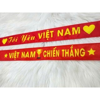 BĂNG RÔN CỔ ĐỘNG VIÊN VN - SẢN PHẨM IN KHÔNG BONG TRÓC