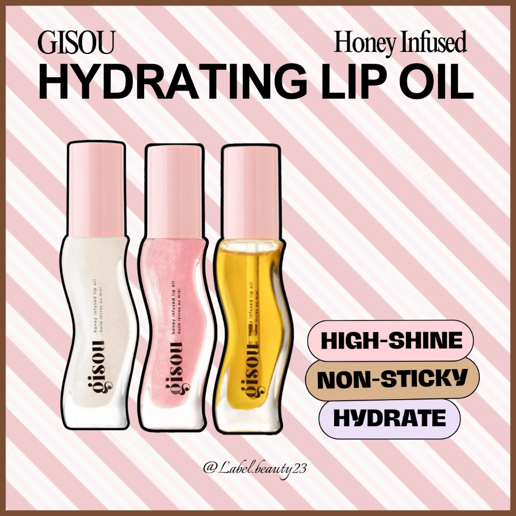 Sẵn ✨ Dầu dưỡng môi Gisou Honey Infused Lip Oil - Juicy scents - 𝐋𝐚𝐛𝐞𝐥.𝐛𝐞𝐚𝐮𝐭𝐲 ✨