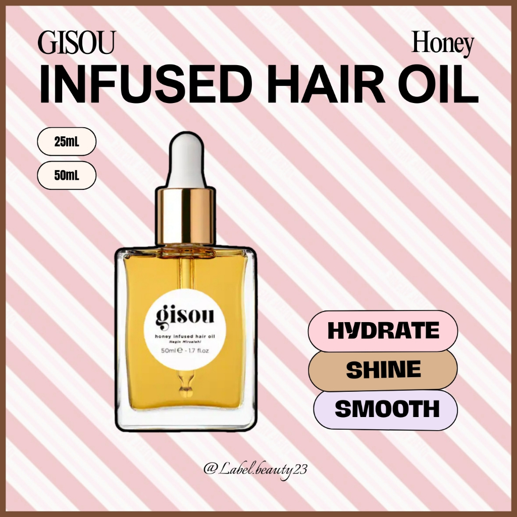 SẴN ✨ Dầu dưỡng tóc Gisou Infused Hair Oil - 𝐋𝐚𝐛𝐞𝐥.𝐛𝐞𝐚𝐮𝐭𝐲 ✨