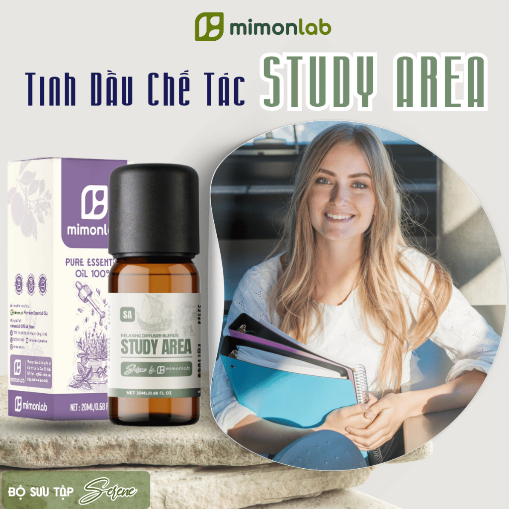Tinh Dầu Chế Tác STUDY AREA - Tinh Dầu Tập Trung và Học Tập Hiệu Quả STUDY AREA | Bộ Sưu Tập SERENE