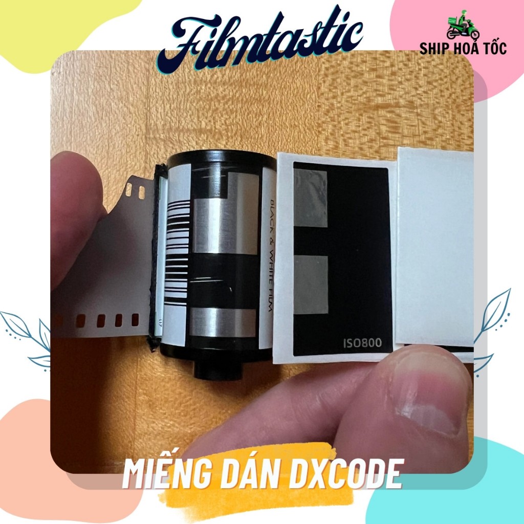 Miếng dán ISO DX Code - ISO 25/50/100/200/400/500 DXCode theo yêu cầu - Chụp film outdate với máy Pn