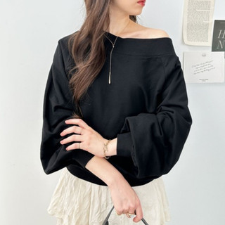  áo nỉ sweater nữ trễ vai áo hoodie lệch vai dài tay form rộng phong cách Hàn Quốc - TÂMSHOP C1 
