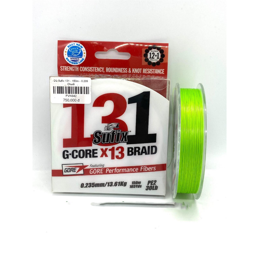 Dây dù PE chìm Sufix 131 G-core 150m câu lục, câu lure chất lượng cao[Chính Hãng]