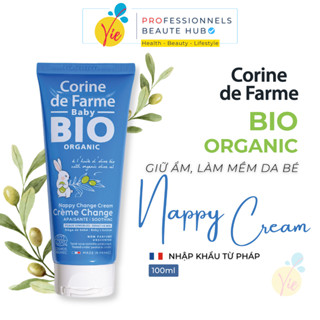 Kem Thay Tã CORINE DE FARME Nappy Change Cream Giúp Làm Mềm, Dịu Da Bé 100ml