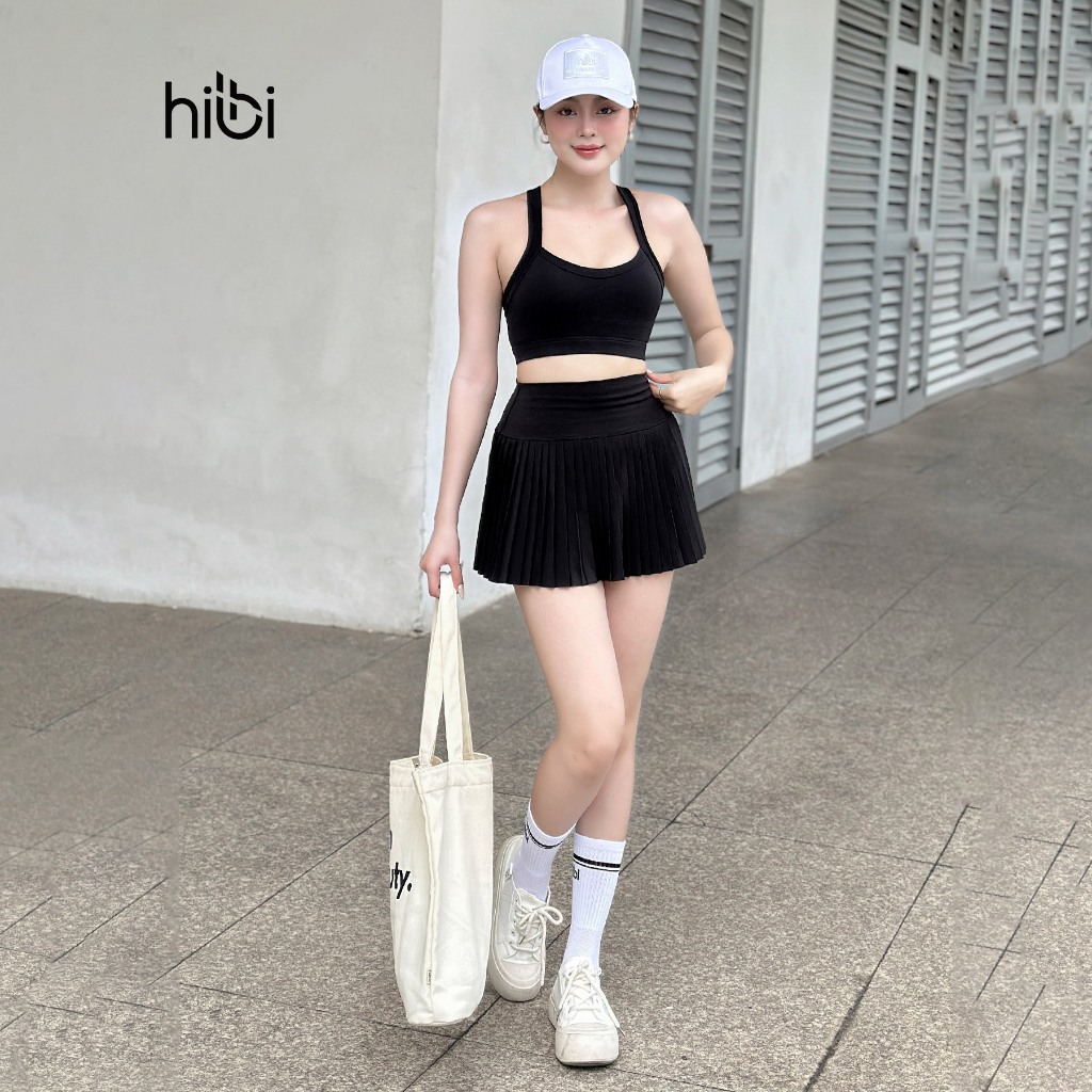 Áo tập Yoga Gym dây phối trắng BA507 Hibi Sports - Kèm mút | BigBuy360 - bigbuy360.vn