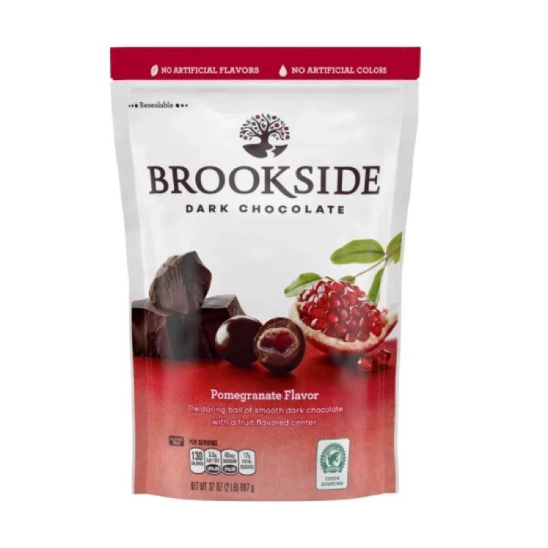 Socola  đen hương trái lựu Brookside Dark Chocolate Pomegranate Mỹ gói 907gr