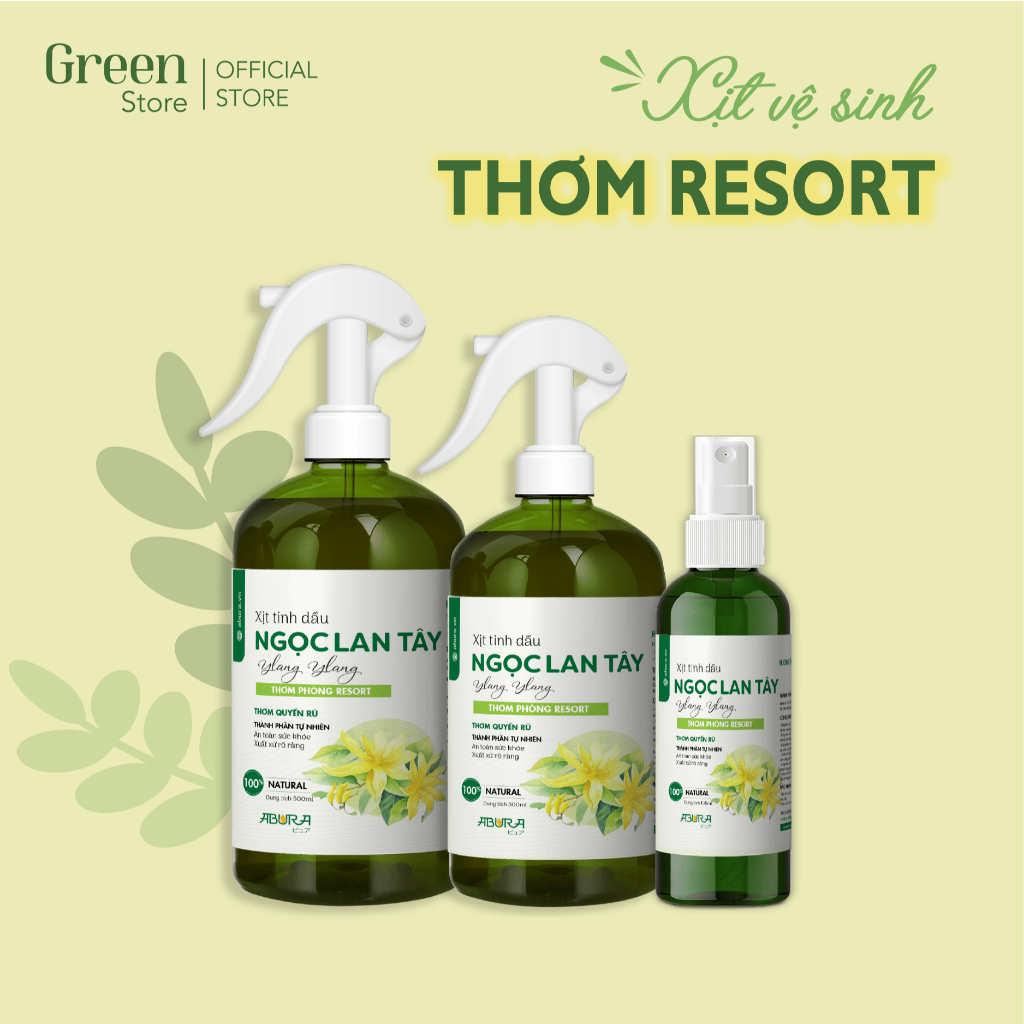 Bình Xịt Thơm  Resort ABURA 100ml/300ml/500ml Xịt Thơm Lành Tính