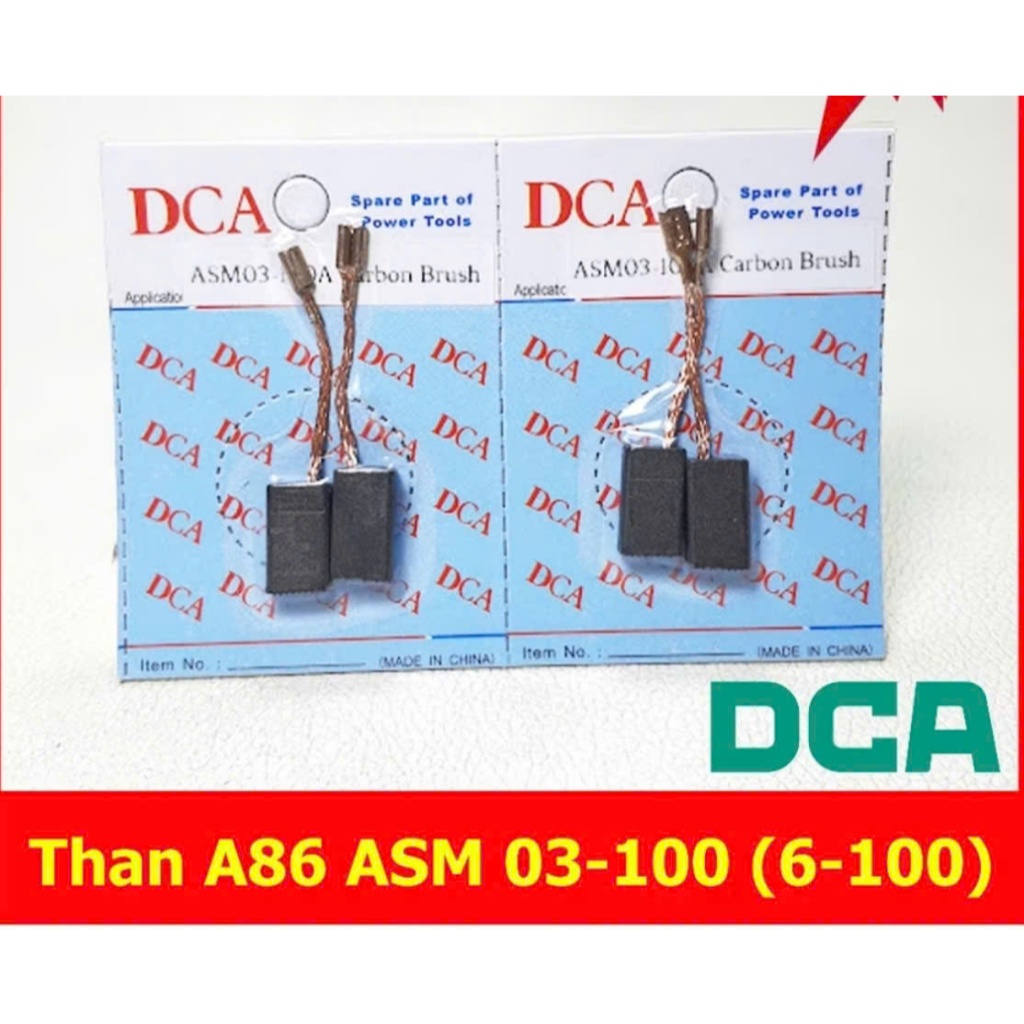 1 đôi chổi than Bosch A86 - ASM03-100 (6-100) cho máy khoan, máy mài. Hàng DCA