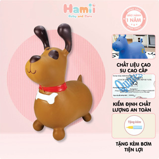 [Tặng Kèm Bơm] Thú Nhún Cho Bé Umoo Cao Cấp Chính Hãng, Chất Liệu Cao Su, Có Giấy Chứng Nhận Kiểm Định An Toàn