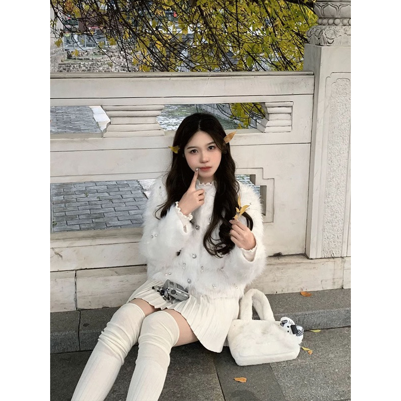 Áo khoác lông cáo nhận tạo đính ngọc trai❤️( 100% HÀNG QUẢNG CHÂU TRUNG QUỐC ) | BigBuy360 - bigbuy360.vn