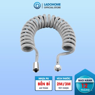 Ống nước lò xo co giãn PU08 cho vòi xịt vệ sinh, vòi xịt toilet nhà tắm nhựa PU, sử dụng được nóng lạnh