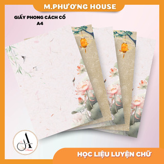 Sổ - Giấy rời viết Thư Pháp / Vintage - A4 (100 trang)