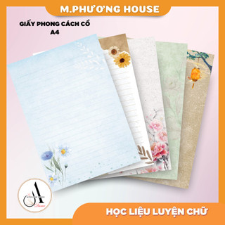 Sổ - Giấy rời viết Thư Pháp / Vintage - A4 (100 trang)