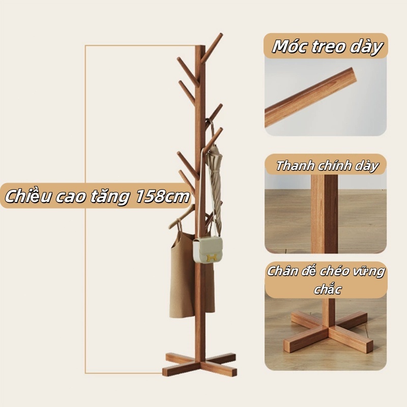 【Bảo hành】Móc treo quần áo tự nhiên giá treo quần áo đặt sàn tiện lợi để treo quần áo mũ túi xách  móc treo quần áo dạng | BigBuy360 - bigbuy360.vn