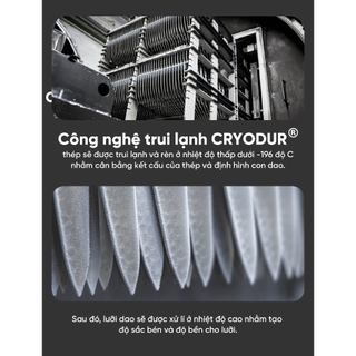 Dao cao cấp Zwilling Damascus Chef Compact Twin Cermax MD67 14cm với 133 lớp thép đặc biệt sản xuất tại Nhật