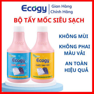  TẨY MỐC siêu sạch - Ecogy tẩy sạch mốc thâm kim vết két mồ hôi vết dầu mỡ vết máu trên cả quần áo trắng và áo màu 