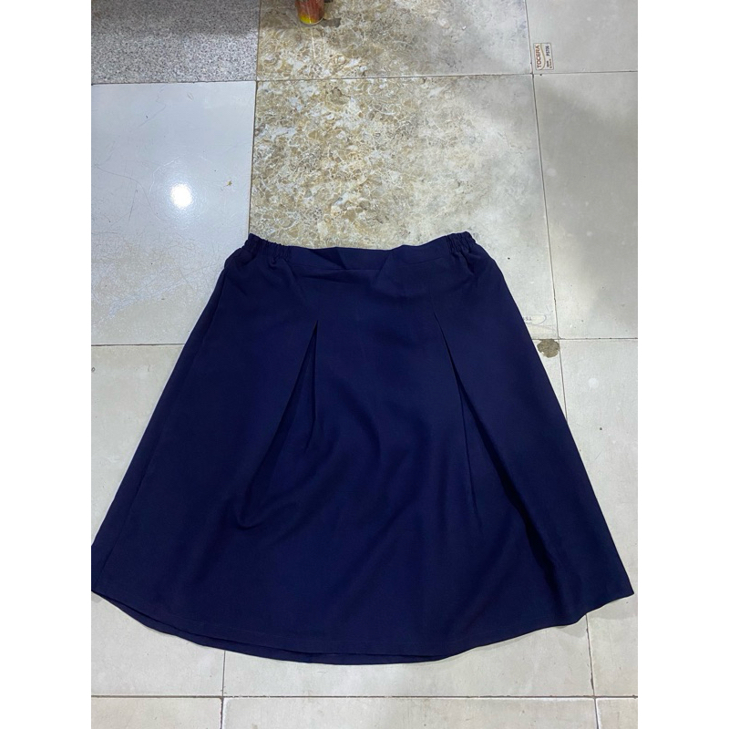 XỊN-Chân váy hs xanh đen dây kéo sau,  đủ size( ảnh thật)