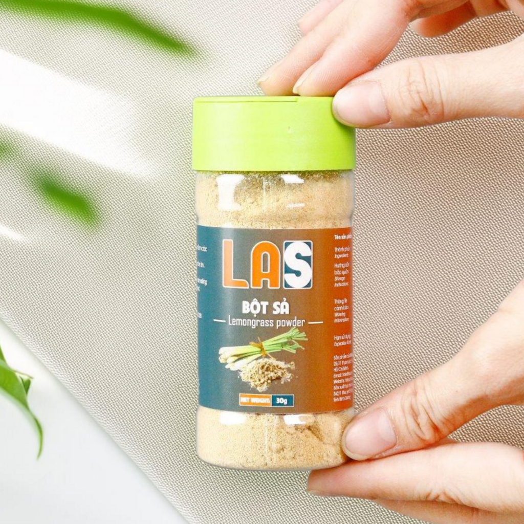 Bột sả, sả cắt lát sấy khô - Hũ 30gr | LAS Việt Nam