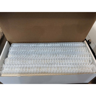 Lò xo gáy sắt kép ( bước răng 3:1  ,Lỗ đóng hình vuông hoặc tròn  - 34 lỗ _ A4) hộp 100 chiếc