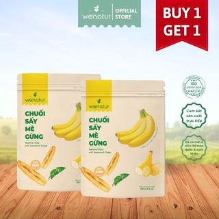 [MUA 1 TẶNG 1] Combo 2 Chuối sấy mè gừng 100g we'natur (tặng 1 chuối mè gừng 100g)