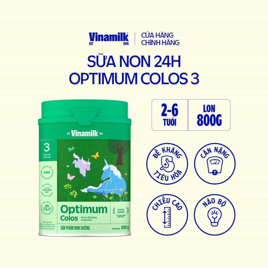 Sữa Non Vinamilk Optimum Colos 3 800g (sữa bột cho trẻ từ 2 - 6 tuổi)