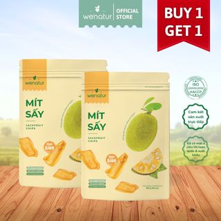 [Mua 1 tặng 1] Combo 2 Gói Mít Sấy Giòn Không Đường We'natur 100g (tặng 1 mít sấy 100g)