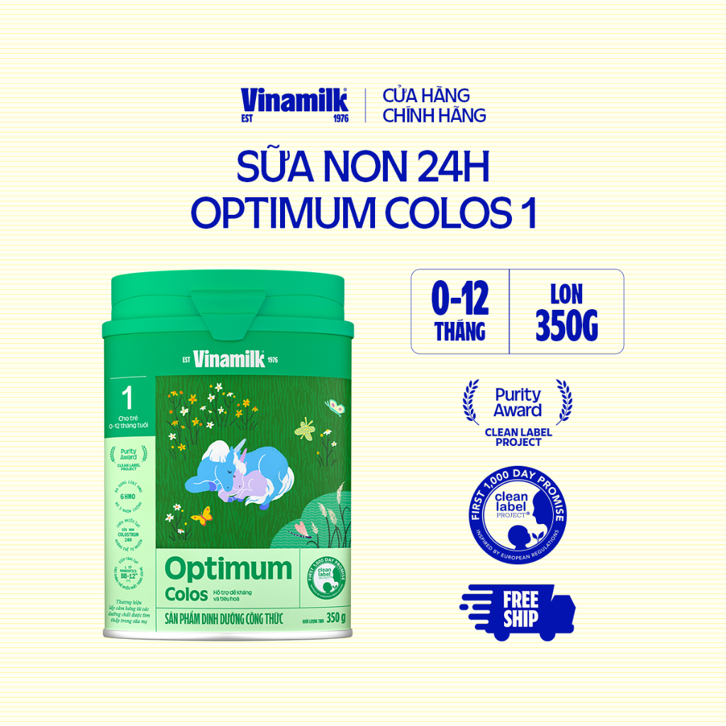 Hộp Sữa Non Vinamilk Optimum Colos 1 Hộp 350g (sữa bột cho trẻ từ 0 - 1 tuổi)