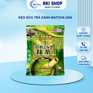 Kẹo Sữa Trà Xanh Matcha Uha Nhật Bản 58G
