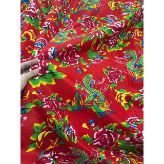Vải con công, Vải NHUNG, vải in hình rồng làm phông nền, trải bàn, làm nơ noel, trung thu, tết