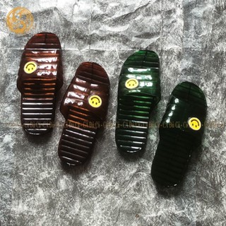 Dép Vip mặt cười đi trong nhà dép đúc nam nữ nhựa trong quai ngang đi văn phòng nhà bếp