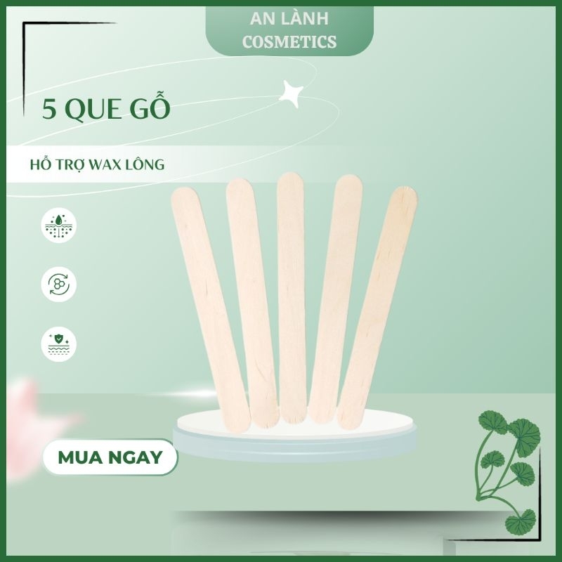 05 Que Gỗ Wax Lông