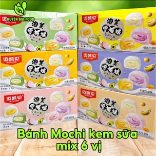SÉT  2,5 kg )bánh môchi kem lạnh mix 6vị ( Đào ,Bơ, Sầu riêng , khoai môn , Chuối ,Xoài