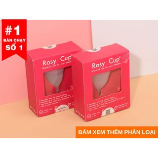 Cốc nguyệt san Rosy Cup chính hãng tặng quà kèm theo | Silicone y tế chính hãng Rosy Cup USA đầy đủ mã vạch