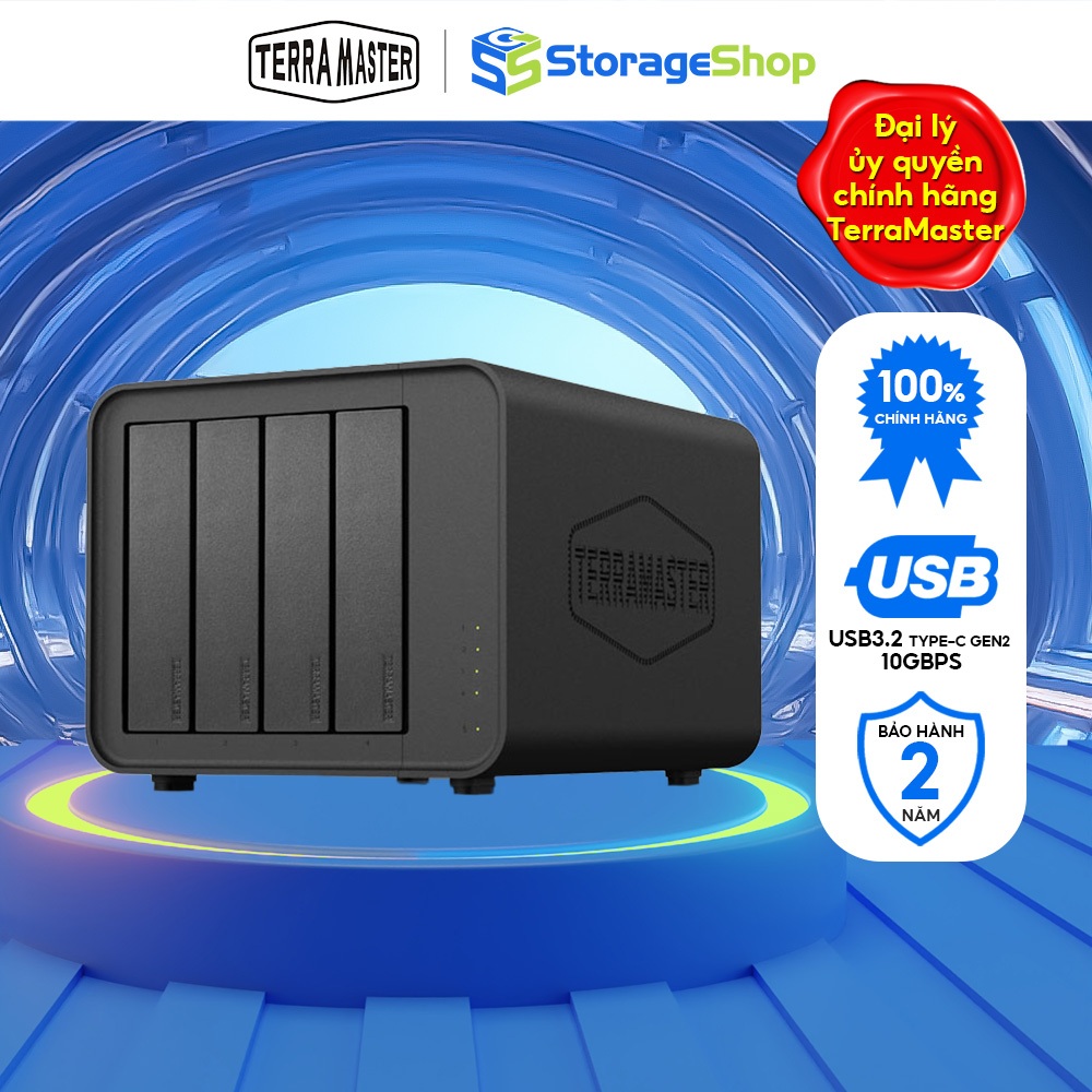 Thiết bị lưu trữ DAS TerraMaster D4-320 4-bay Hàng Chính Hãng - Storage Shop