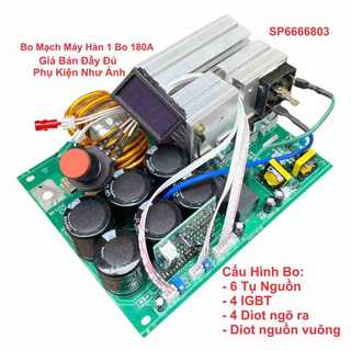 Bo Mạch Máy Hàn 1 Bo Kiểu 180A Kiểu 4 IGBT Và 6 Tụ Và Diot Nguồn Vuông